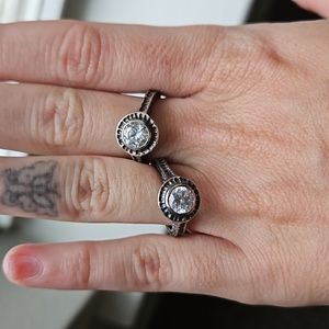 Silpada CZ Sterling Silver Ring